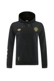 26/27 (2026) Manchester United Black Hooded Long Sleeved 1:1 Training suit