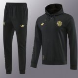26/27 (2026) Manchester United Black Hooded Long Sleeved 1:1 Training suit