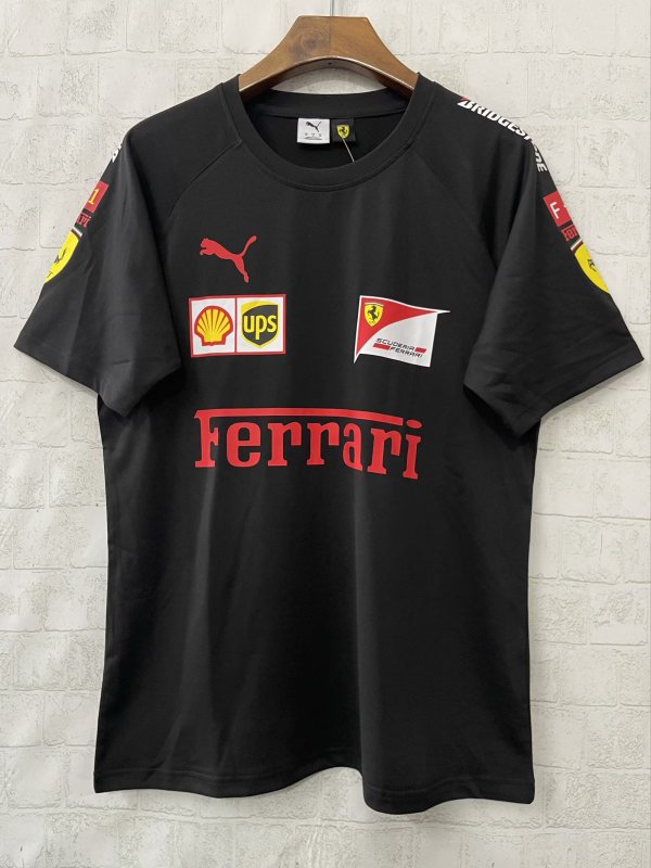 2026  F1 Ferrari Black Short Sleeve Racing Suit 1:1 Quality F1 Jerseys