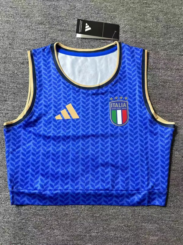 26/27 (2026) Italy Home Women Vest   Fans 1:1 Quality Soccer Jersey