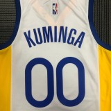 Golden State Warriors White #00 KUMINGA 1:1  Quality NBA Season Jerseys 75 Year