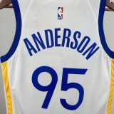 2023 Golden State Warriors white #95 ANDERSON 1:1 Quality NBA Jersey