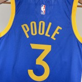 2023 Golden State Warriors V-neck blue #3 PAUL 1:1 Quality NBA Jersey