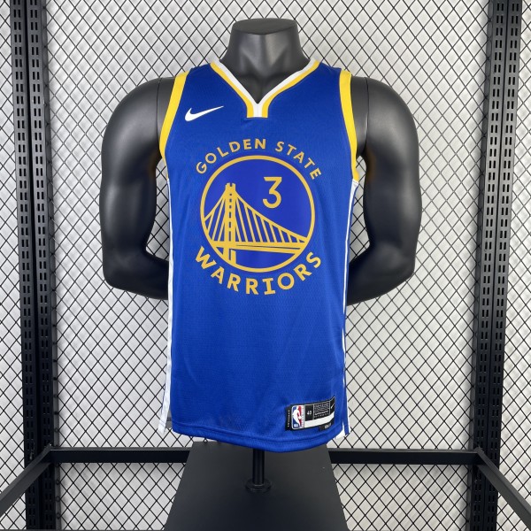 2023 Golden State Warriors V-neck blue #3 PAUL 1:1 Quality NBA Jersey