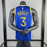 2023 Golden State Warriors V-neck blue #3 PAUL 1:1 Quality NBA Jersey