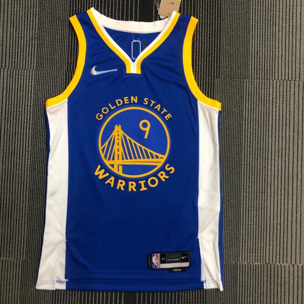 Golden State Warriors Blue V-Neck #9 IGUODALA 1:1  Quality NBA Season Jerseys 75 Year