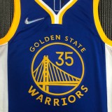 Golden State Warriors Blue V-Neck #35 DURANT 1:1  Quality NBA Season Jerseys 75 Year