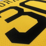 2018 Golden State Warriors Yellow V-Neck Reward Edition #30 CURRY 1:1  Quality NBA Season Jerseys
