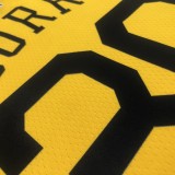 2018 Golden State Warriors Yellow V-Neck Reward Edition #30 CURRY 1:1  Quality NBA Season Jerseys