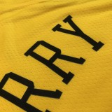 2018 Golden State Warriors Yellow V-Neck Reward Edition #30 CURRY 1:1  Quality NBA Season Jerseys