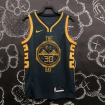 2018 Golden State Warriors Grey Retro #30 CURRY 1:1  Quality NBA Season Jerseys