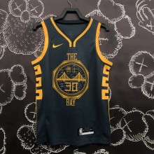 2018 Golden State Warriors Grey Retro #30 CURRY 1:1  Quality NBA Season Jerseys