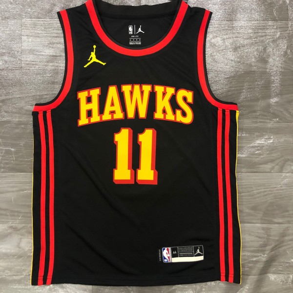 2026 Hawks YOUNG #11 Black 1:1 Quality NBA Jersey