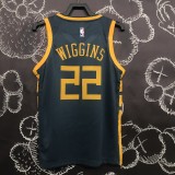 2018 Golden State Warriors Grey Retro #22 WIGGINS 1:1  Quality NBA Season Jerseys