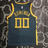 2018 Golden State Warriors Grey Retro #00 KUMINGA  1:1  Quality NBA Season Jerseys