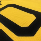 2018 Golden State Warriors Yellow V-Neck Reward Edition #30 CURRY 1:1  Quality NBA Season Jerseys