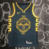2018 Golden State Warriors Grey Retro #3 POOL  1:1  Quality NBA Season Jerseys