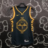 2018 Golden State Warriors Grey Retro #3 POOL  1:1  Quality NBA Season Jerseys