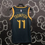 2018 Golden State Warriors Grey Retro #11 THOMPSON  1:1  Quality NBA Season Jerseys