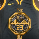 2018 Golden State Warriors Grey Retro #23 GREEN 1:1  Quality NBA Season Jerseys