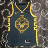 2018 Golden State Warriors Grey Retro #22 WIGGINS 1:1  Quality NBA Season Jerseys