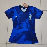 2023/2024 Brazil Training Blue  Women  Fans 1:1 Quality Soccer Jersey