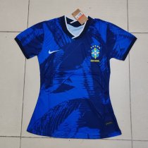2023/2024 Brazil Training Blue  Women  Fans 1:1 Quality Soccer Jersey