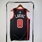 2024 Chicago Bulls Black City Edition #8 LAVINE  1:1  Quality NBA Season Jerseys