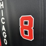 2024 Chicago Bulls Black City Edition #8 LAVINE  1:1  Quality NBA Season Jerseys