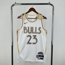 2025  Chicago Bulls White City Edition #23 JORDAN  1:1  Quality NBA Season Jerseys