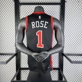 2024 Chicago Bulls Black City Edition #1 ROSE1:1  Quality NBA Season Jerseys