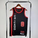 2024 Chicago Bulls Black City Edition #8 LAVINE  1:1  Quality NBA Season Jerseys