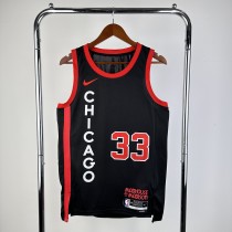 2024 Chicago Bulls Black City Edition #33 PIPPEN  1:1  Quality NBA Season Jerseys