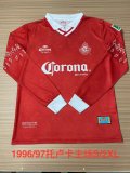1996/1997 Toluca  Home  Long sleeve Fans  Retro 1:1 Quality Soccer Jersey