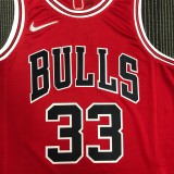 Chicago Bulls Red #33 PIPPEN 1:1 Quality NBA Season Jerseys 75 Year