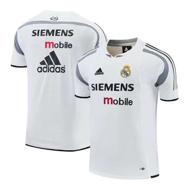 2004/2005 Real Madrid Training White  Fans Retro 1:1 Quality Soccer Jersey