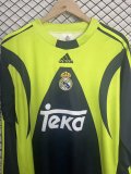 1999/2000 Real Madrid Goalkeeper  Long Sleeve 1:1 Quality Retro Soccer Jersey