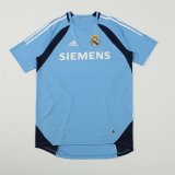 2005/2006 Real Madrid Training Light Blue Fans Retro 1:1 Quality Soccer Jersey