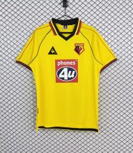 1999/2001 Watford Home Fans Retro 1:1 Quality Soccer Jersey