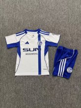 25/26  Schalke 04  Away  Kids Kits  1:1 Quality Soccer Jersey