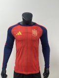 26/27（2026） Spain  Home  Long Sleeves Player 1:1 Quality Soccer Jersey