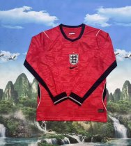 26/27（2026） England Away Long sleeve Fans 1:1 Quality Soccer Jersey