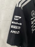 2026  F1 Mercedes-Benz POLO Black Short Sleeve Racing Suit  1:1 Quality F1 Jerseys