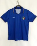 1990 Italy Home Blue Fans Retro 1:1 Quality Soccer Jersey