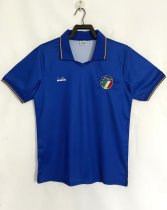 1990 Italy Home Blue Fans Retro 1:1 Quality Soccer Jersey