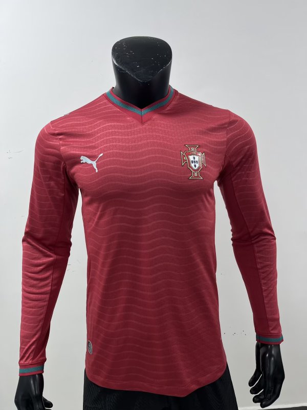 26/27 (2026) Portugal  Home Long Sleeves Player 1:1 Quality Soccer Jersey