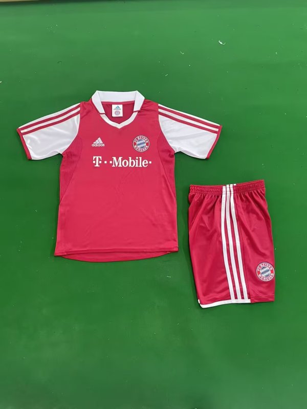 2003/2004 Bayern Munich Home Kids Kits Retro 1:1 Quality Soccer Jersey