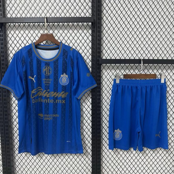 26/27（2026） Chivas  Away With Pants Sets Blue Fans 1:1 Quality Soccer Jersey