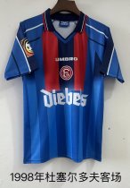 1998  Fortuna Düsseldorf Away Fans Retro 1:1 Quality Soccer Jersey
