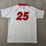 25/26 Adidas Clover classic POLO White Fans Retro 1:1 Quality  Soccer Jersey